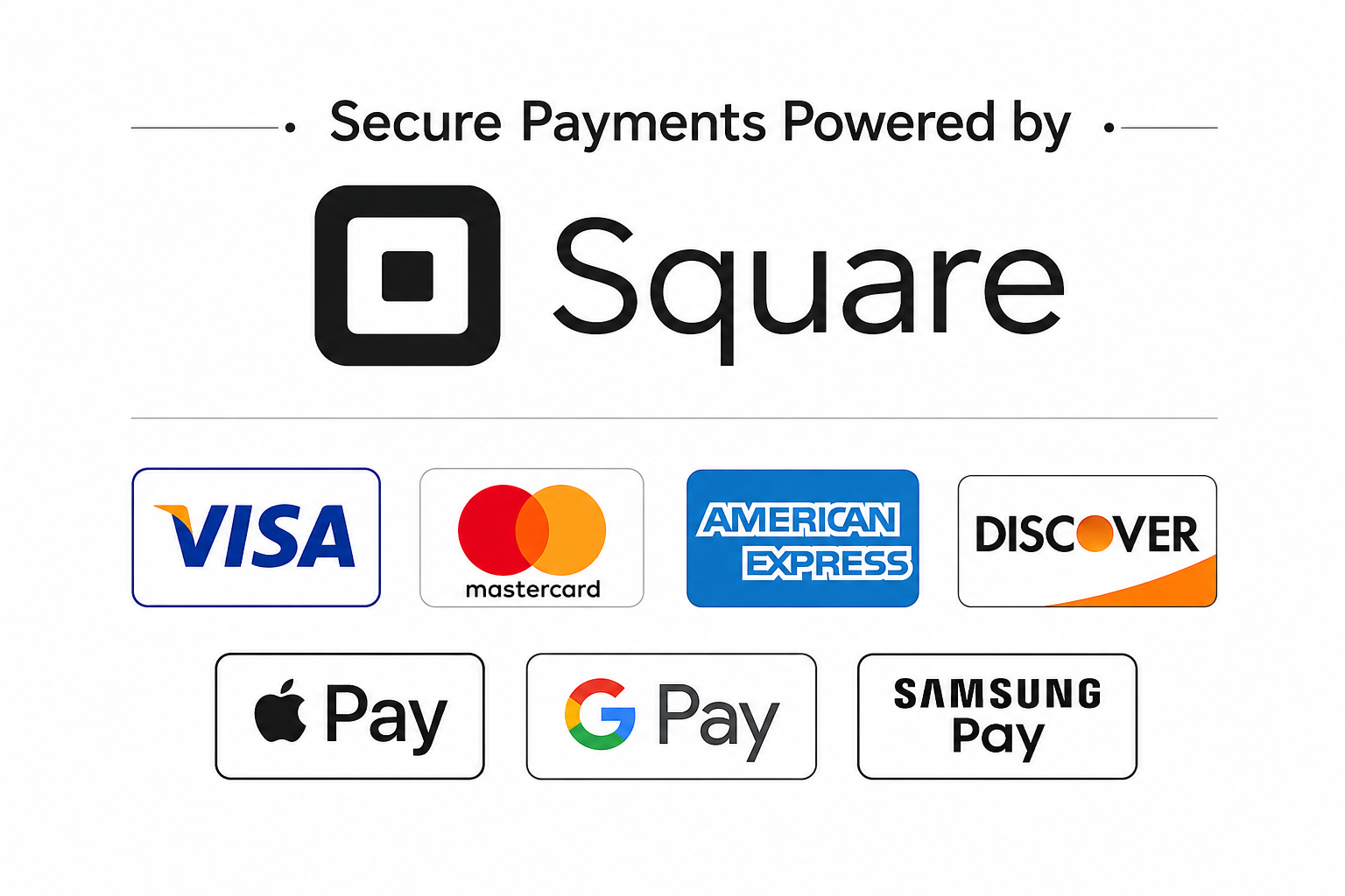 Secure Payments Powered by Square
