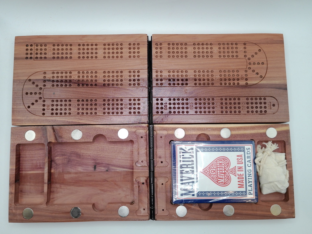 Cribbage board storage
