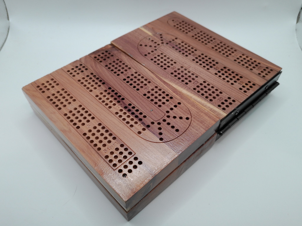 Folding Travel Cribbage Board